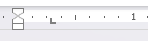 Left-alighed tab stop symbol on ruler in Word